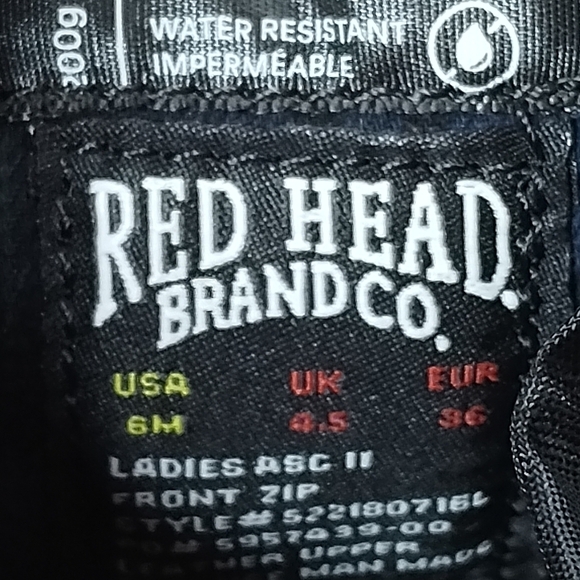 Red Head Ladies ASC II Front Zip Insulated Ankle Boots, Brown, size 6 - Picture 8 of 10